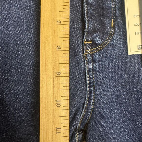 Judy Blue Jeans Womens 13/31 Dark Blue High Waist Straight Stretch Denim JB88575 - Picture 7 of 14